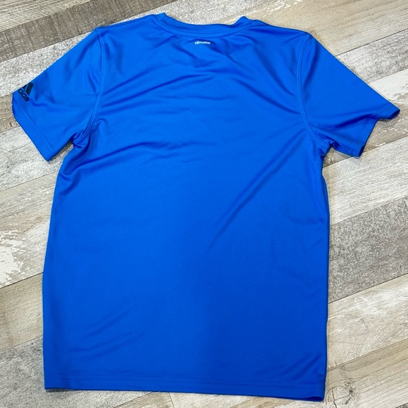 Boy’s Adidas Blue Dri-fit T-Shirt - Size Medium 10/12 - Picture 4 of 4